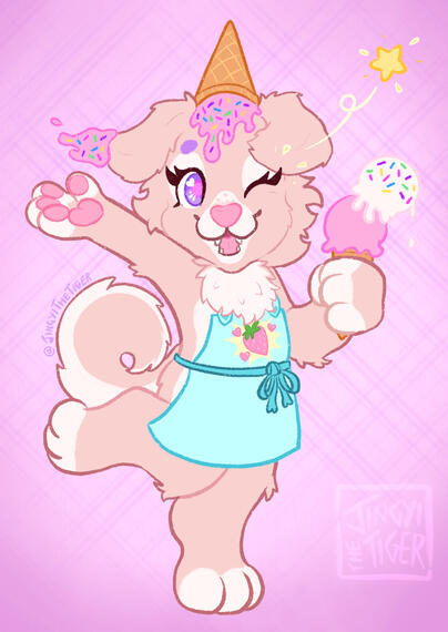 Posed, flat colours - 20USD/30AUD